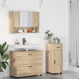 vidaXL Set de mobilier pentru baie cu sertar 3 pcs Stejar sonoma 3393035