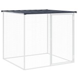 Cumpara ieftin Cotet pui cu acoperis, antracit, 103x98x90 cm, otel galvanizat