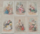 Cromo - Set complet de 6 reclame anii 1900.