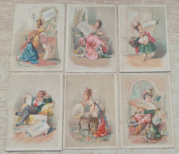 Cromo - Set complet de 6 reclame anii 1900.