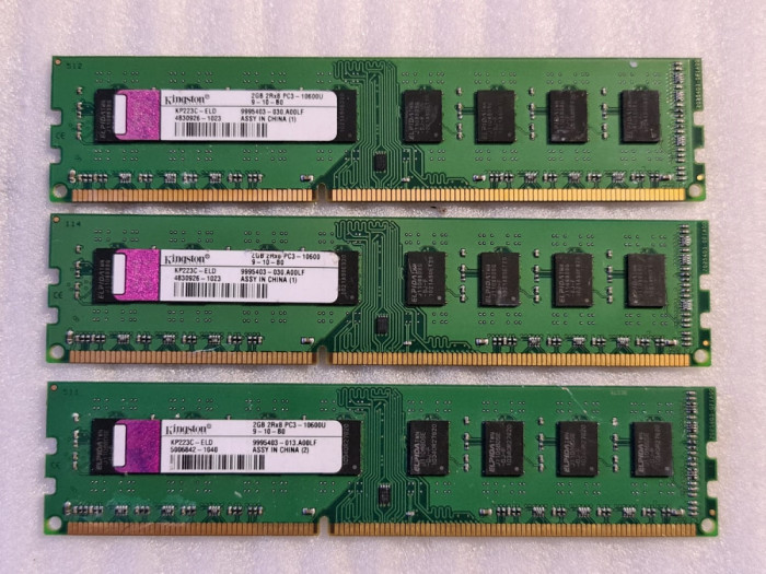 Memorie RAM desktop Kingston 2GB PC3-10600 DDR3-1333MHz non-ECC KP223C-ELD