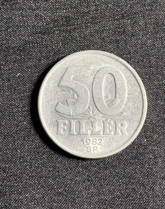 Moneda 50 filler 1982 Ungaria
