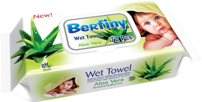 SERVETELE UMEDE CU CAPAC ALOE VERA 72BUC