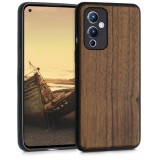 Husa pentru OnePlus 9, Lemn, Maro, 56039.18, kwmobile, Carcasa