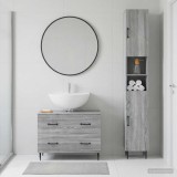 Cumpara ieftin Set de dulapuri pentru baie, 2 piese HAARLEM Sonoma gri