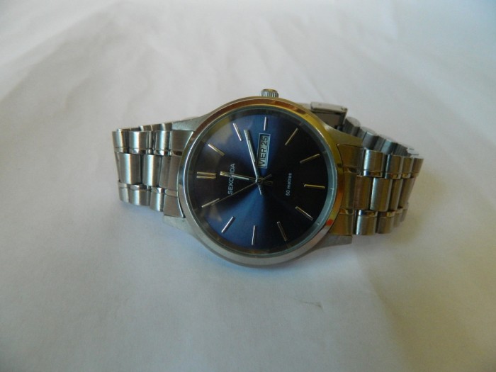 Ceas barbatesc SEKONDA ,clasic cu data, cod s40