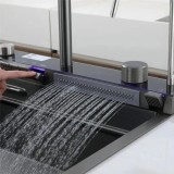Chiuveta handmade SanDonna HD7550 Negru, 750x500x230 mm