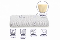 Perna ortopedica Lavanda cu husa detasabila-extract de lavanda