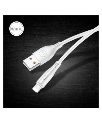 Cablu Date Usams Lightning US-SJ266 Iphone X, XR, XS, XS Max 1m Alb foto