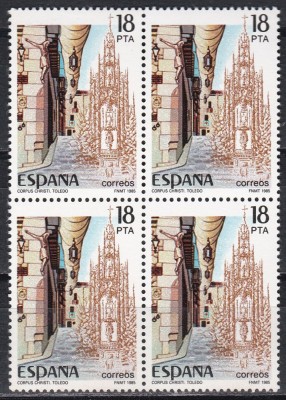 Spania 1985 - Festivalul de la Toledo, Bloc de 4, MNH foto