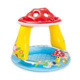 Piscina gonflabila copii, Intex baby, Ciupercuta multicolor, 45 Litri, 102 x 89 cm, 57114