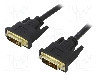 Cablu DVI - DVI, din ambele par&amp;amp;#355;i, DVI-D (24+1) mufa, 1.8m, negru, AKYGA - AK-AV-06 foto