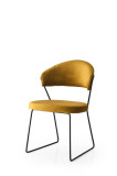Set scaune Bucatarie Sufragerie (2 bucăți) MN Chair Set, Muştar, 56 x 75 x 53 cm