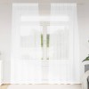 Perdele cu perdele 2 pcs Alb 140 x 260 cm Poliester