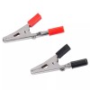 Cleme Crocodil Medii Rosu/Negru 45mm cu Conector Banana - Set Testare, Electronica, Electricieni