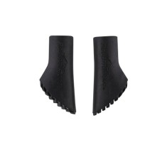 Set 4 tampoane de cauciuc pentru bete trekking Adventuridge, 38 mm, negru