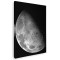 Tablou canvas fotografie satelit Luna alb, negru 1276 Tablou canvas pe panza CU RAMA 40x60 cm