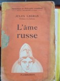 L ame russe - Jules Legras