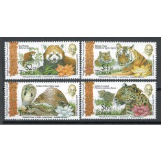 Tonga 2016 Mi 2074/77 - Fauna, flora, Gandhi