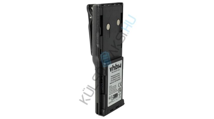 Baterie radio VHBW de &icirc;nlocuire pentru Motorola HNN8133C, HNN9628A, HNN8308A, HNN9628 - 1800 mAh 7,5 V NiMH + clemă pentru curea