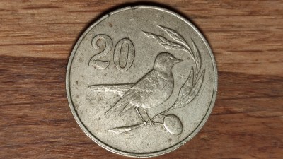 Cipru - moneda de colectie - varietate an unic - 20 cents 1983 - superba ! foto