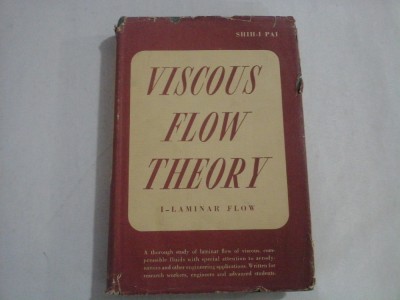 VISCOUS FLOW THEORY - SHIH-I PAI, PH. D. foto