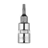 Bit Torx TX10 pe tubulara 1/4, scurt, 37 mm, otel CrV NEO TOOLS