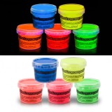 Vopsea glow in the dark fosforescenta, culori mixte, set 5 - 100 g