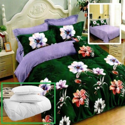 Pachet promo lenjerie pat finet 6 piese + 2 perne + pilota (m368) foto