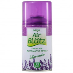 Rezerva Odorizant Camera Mega Air Blitz Fresh Air, Cantitate 260 ml, Parfum de Lavanda, Rezerva Spray pentru Odorizant de Camera, Rezerva pentru Odori