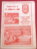 Program fotbal-editat de SOIMII IPA SIBIU (turul div B 1983/1984)seria a II a