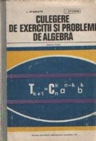 Culegere de exercitii si probleme de algebra pentru licee foto