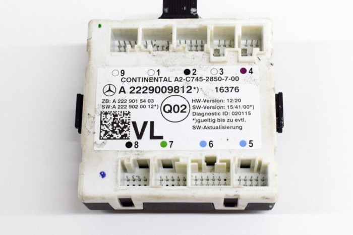 Modul de control ușă st&acirc;nga față MERCEDES-BENZ C Coupe C205 2016 OEM: A2229009812,A2-C745-2850-7-00,A2229015403,A2229020012 | 21598745