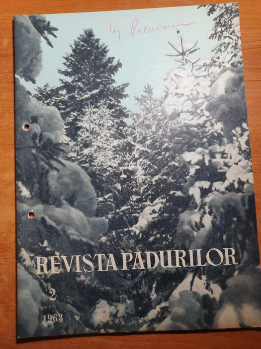 revista padurilor februarie 1963-ocolul silvic targu mures,padurile maramures