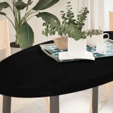 VidaXL Blat de masă maro &icirc;nchis 120x60x4 cm lemn masiv de stejar oval