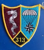 Ecuson Lupul Dacic emblema patch original Parasutist Dacia cercetas