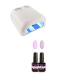 Cumpara ieftin Kit practică pastel mic 2X15 + lampă UV cu 4 becuri - sistem UV/LED, Christel