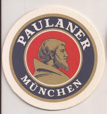 L2 - suport pentru bere din carton / coaster - Paulaner foto