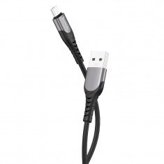 Cablu Date Micro Usb Hoco U80 Silicon 1.2m Negru foto