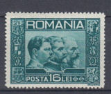 ROMANIA 1932 LP 92 EFIGIA CELOR TREI REGI SERIE MNH, Nestampilat