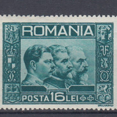 ROMANIA 1932 LP 92 EFIGIA CELOR TREI REGI SERIE MNH