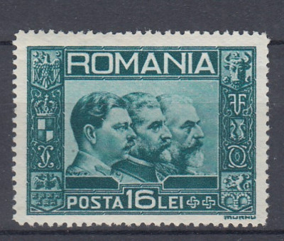 ROMANIA 1932 LP 92 EFIGIA CELOR TREI REGI SERIE MNH foto