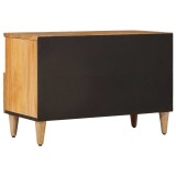 vidaXL Cabinet TV cu raft natural 70 x 33 x 46 cm Lemn de mango solid 4018261