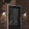 VidaXL Lampă exterioară de perete, negru, oțel inoxidabil