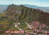 *San Marino, Vedere aeriana, carte postala ilustrata, necirculata, Printata