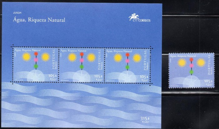 PORTUGALIA Madeira 2001, EUROPA CEPT, serie neuzată, MNH