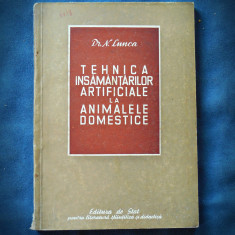 TEHNICA INSAMANTARILOR ARTIFICIALE LA ANIMALELE DOMESTICE - DR. N. LUNCA