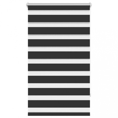 Jaluzea tip zebra, 70 x 120 cm, negru foto