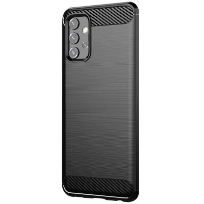 Husa TPU OEM Carbon pentru Samsung Galaxy A52 5G, Neagra foto