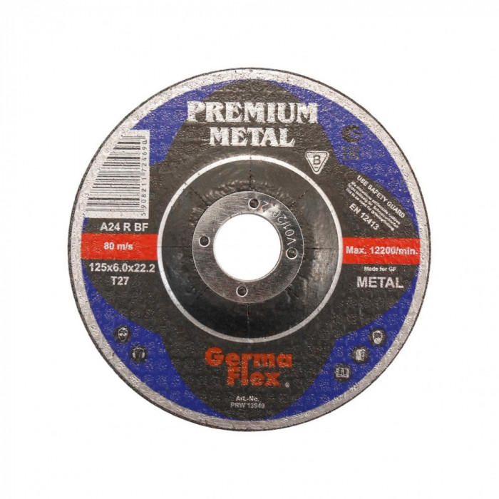 Disc polizat metal, 115x6 mm, Premium Metal, Germa Flex